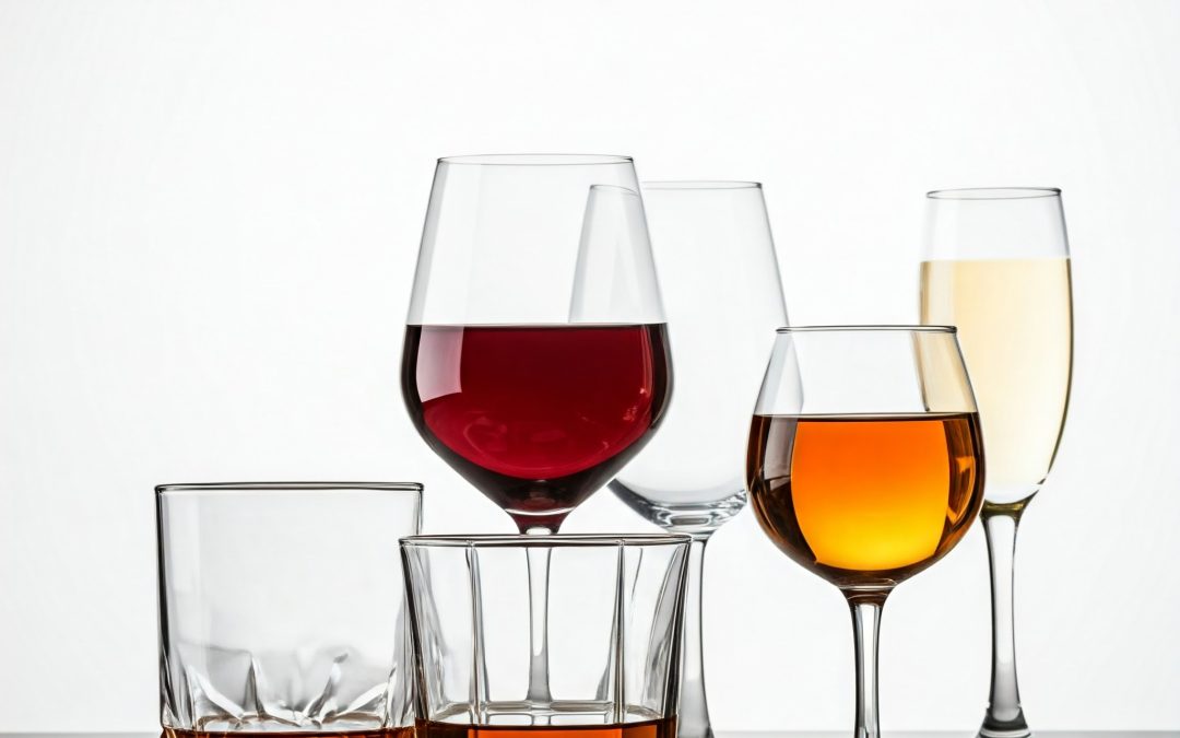 Un viaggio tra i bicchieri: tipologie e drink con i quali si sposano